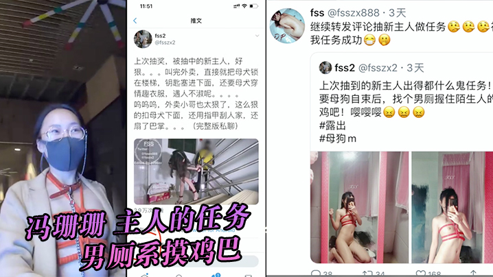 冯珊珊主人的任务，男厕系摸鸡巴